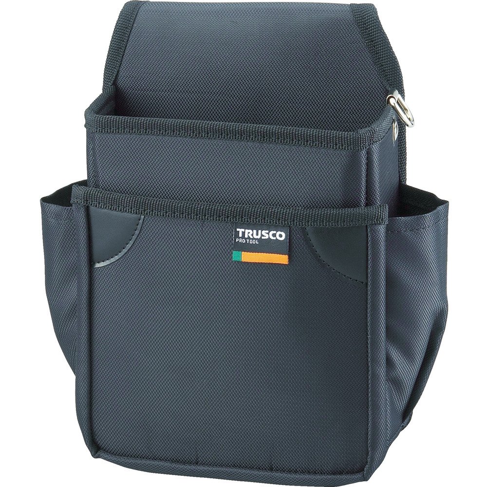 Amazon | TRUSCO(トラスコ) 小型腰袋 二段 ブラック TC-51BK | 腰袋・釘袋