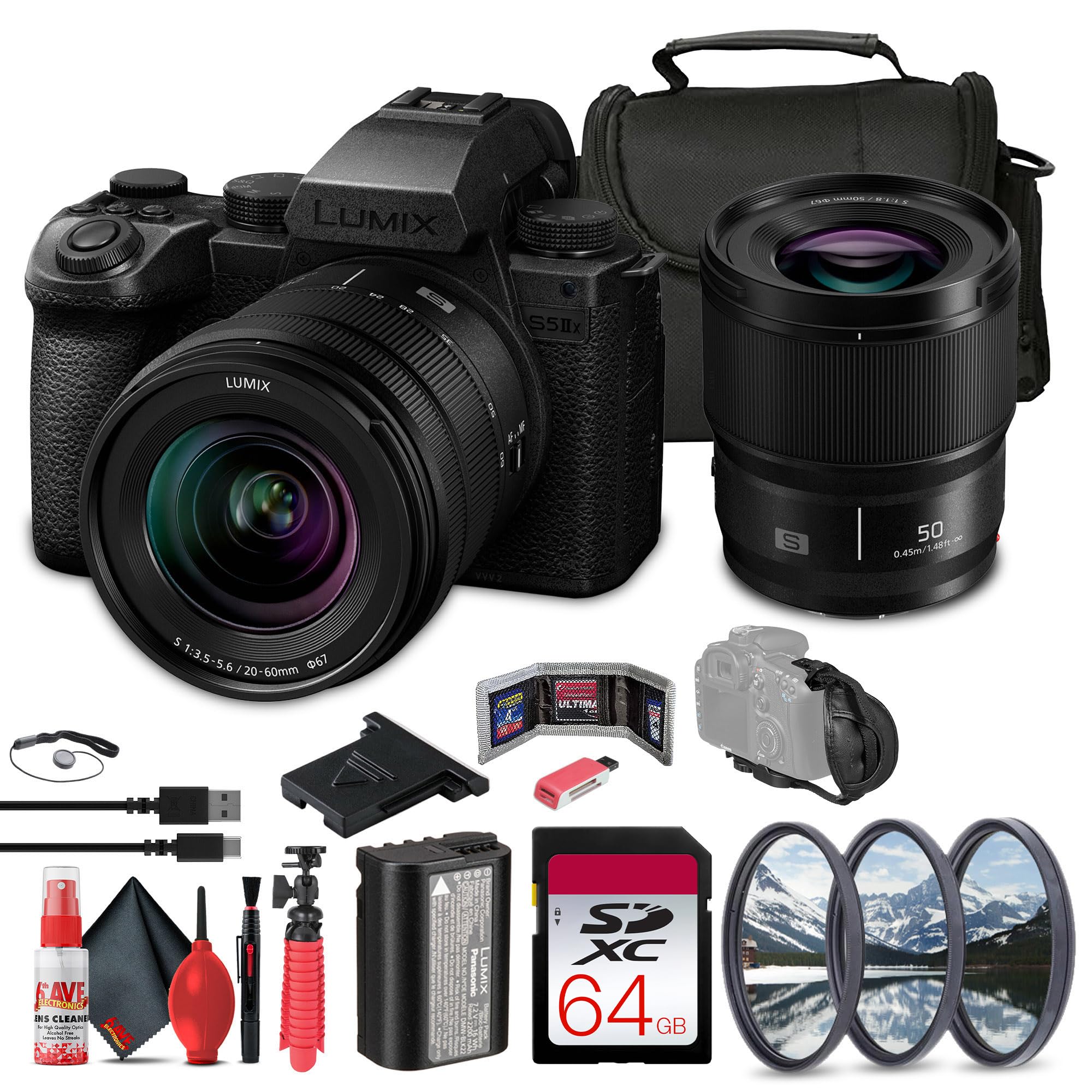 Amazon.com : Panasonic Lumix S5 IIX Mirrorless Camera with 20-60mm