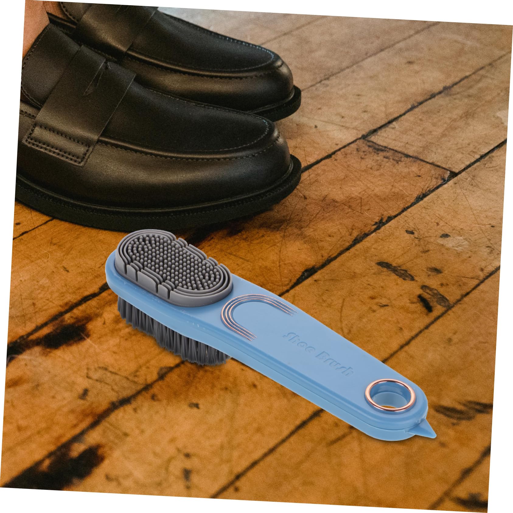 5 Stück Shoe Cleaning Brush Seitige Lederpflegebürste für Schuhe Handtaschen Mäntel Polstermöbel Sanfte Haarverlust Vielseitiges Reinigungswerkzeug für Kleidung Möbel