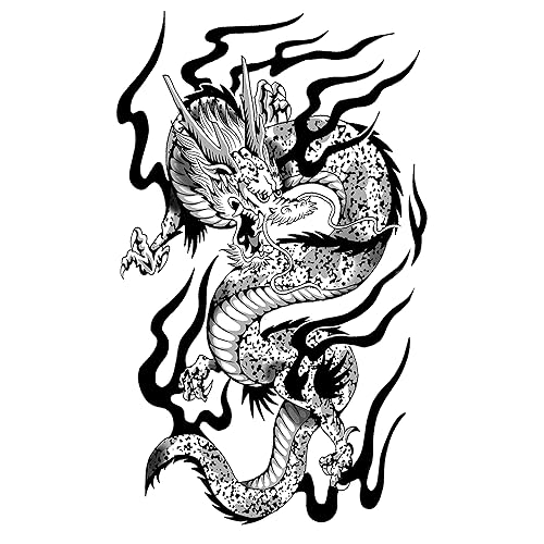 Inkbox Tatuajes temporales, tatuaje semipermanente extra grande, un tatuaje de alta calidad, fácil, de larga duración, resistente al agua con tinta