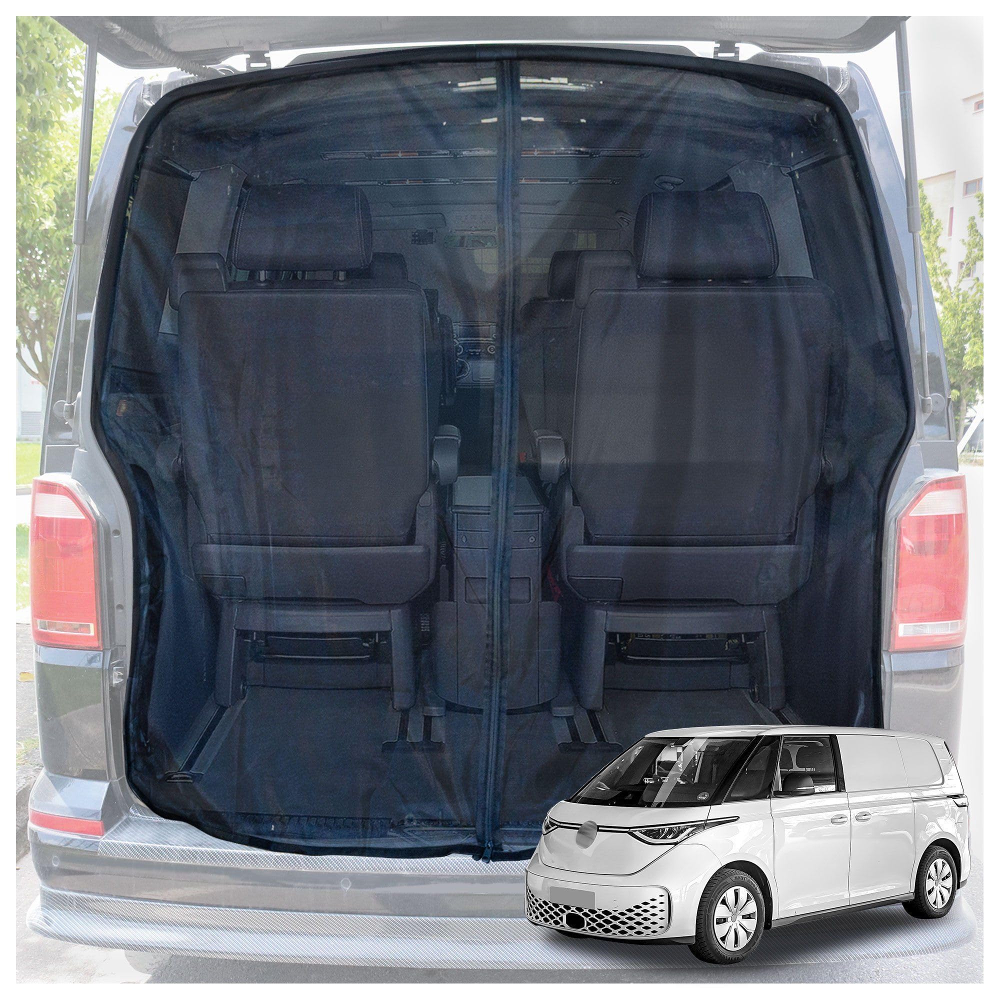 CHROMEMASTER | Magnetisches Fliegengitter für Camper, Campervan, Wohnmobil | Kompatibel mit VW ID. Buzz 2022+ | Moskitonetz, Schutzgitter Gegen Insekten, Ungeziefer, Mücken und Spinnen