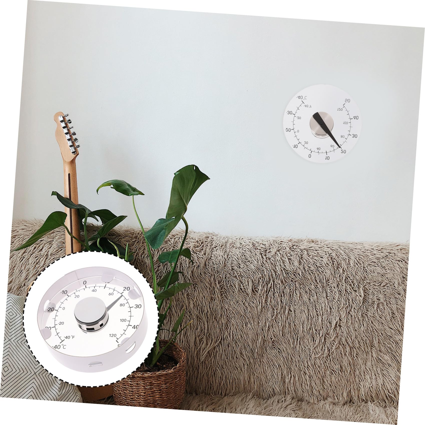 Happyyami Thermometer Aussen Aussenthermometer Wetterfest 5st Raumthermometer Innen Haushalt Selbstklebend Türen Und Fenster Glasteller