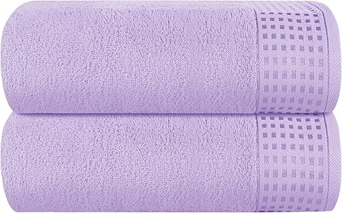 Vista 171 de GLAMBURG Juego de 6 toallas de 100% algodón ultra suave, contiene 2 toallas de baño de 28 x 55 pulgadas, 2 toallas de mano de 16 x 24 pulgadas y 2