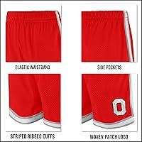 Vista 5 de Ultra Game Men's NCAA Official Active Knit Basketball Training Shorts - Classic Fit
