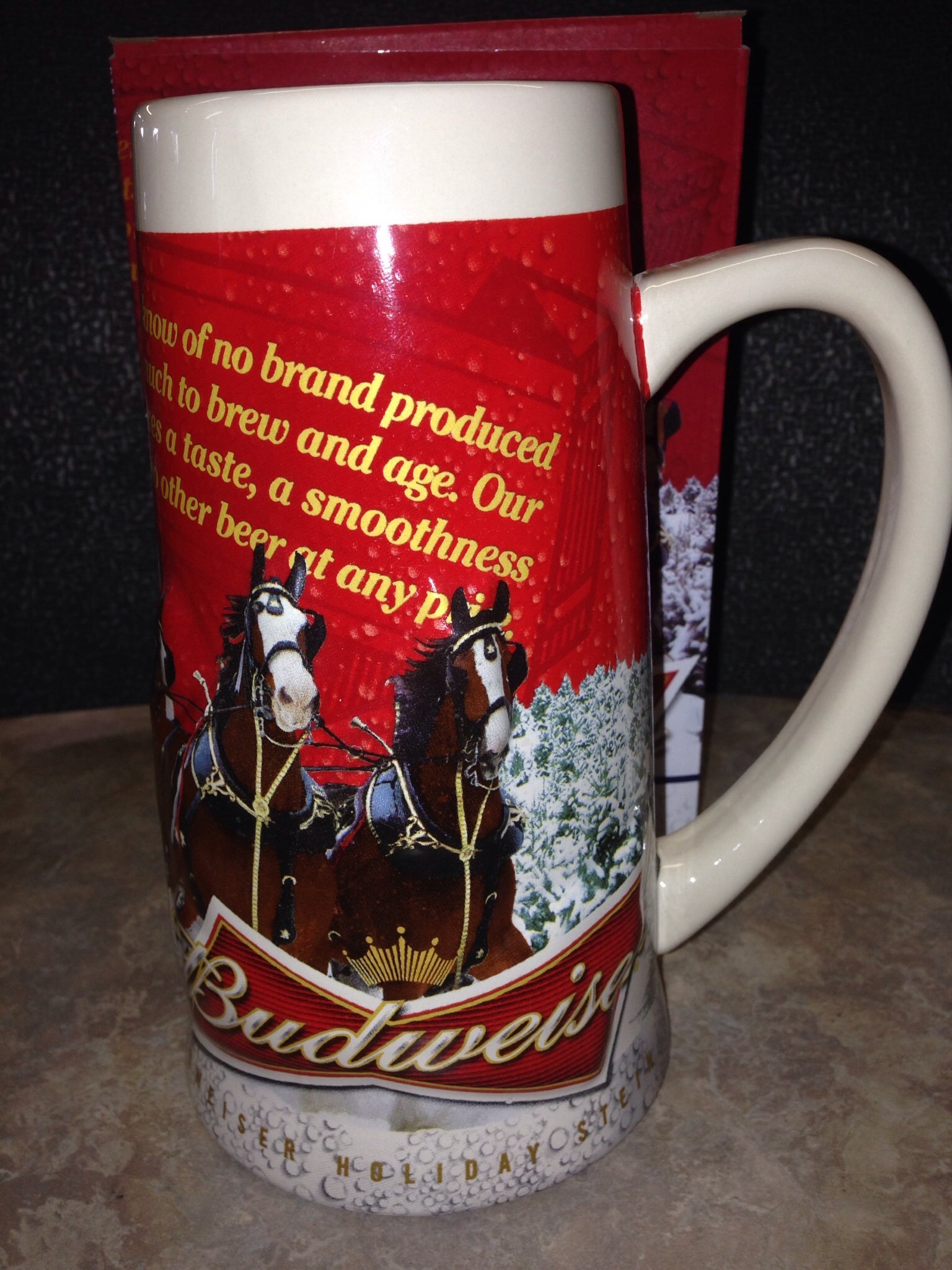 Amazon.com | 2013 Budweiser Holiday Stein: Beer Mugs: Beer