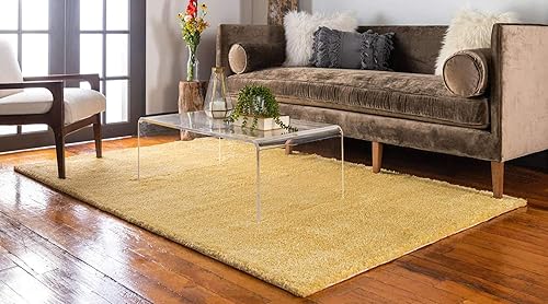 Miniatura 3 de Unique Loom Colección Solo - Alfombra de área Calabasas (3 pies 3 pulgadas x 5 pies 3 pulgadas, rectangular, color amarillo)