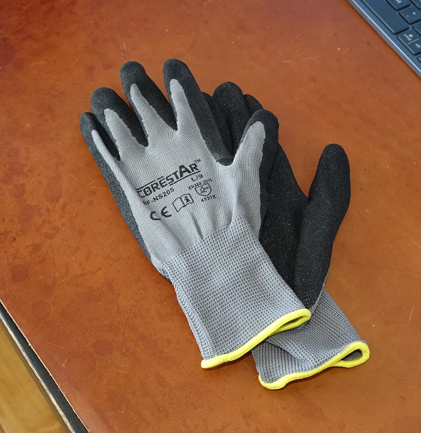 Corestar Safety Work Gloves Sandy MicroFoam Nitrile Palm Coated Seamless Nylon Micro-Foam Gloves