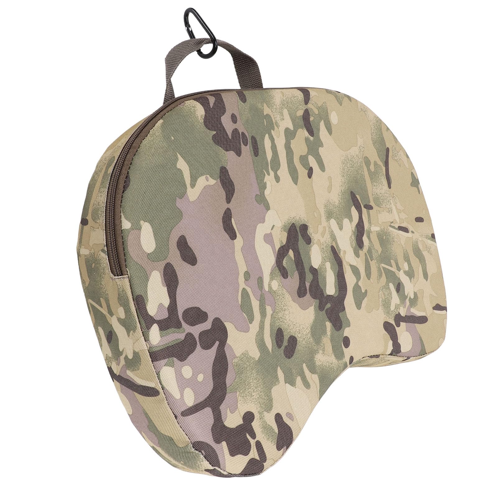 SIXRUN Cojín para Sentarse Al Aire Libre Cojín para Sentarse Portátil Tela de Camuflaje con Relleno de Esponja 40,5 X 31 Cm de Asiento Cóncavo Liviano para Acampar Pesca Jardín Picnics
