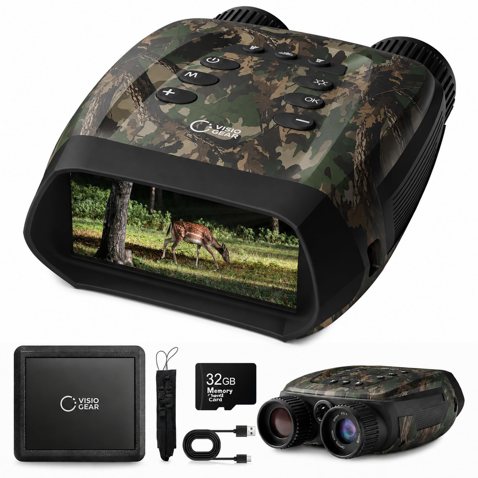 VisioGear 4K Night Vision Binoculars for Adults - Night Thunder X3