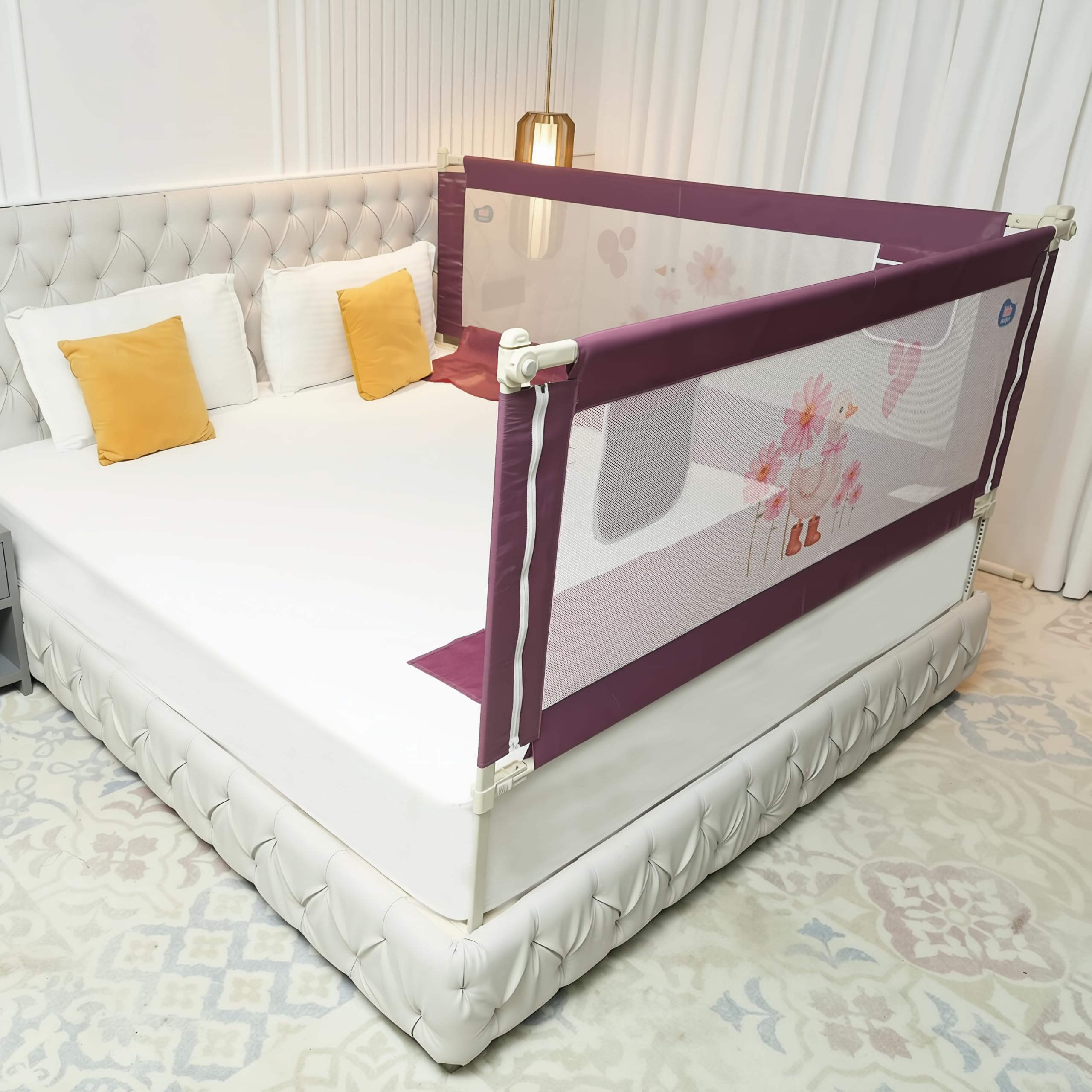 Kids Bed Rail Guard - Baby Safety Side Wall -27