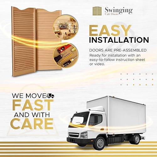 Miniatura 5 de Puertas interiores de pino prefabricadas  Diseño de listones de 1-18 pulgadas de grosor con bisagras de latón, madera previamente lijada, juntas