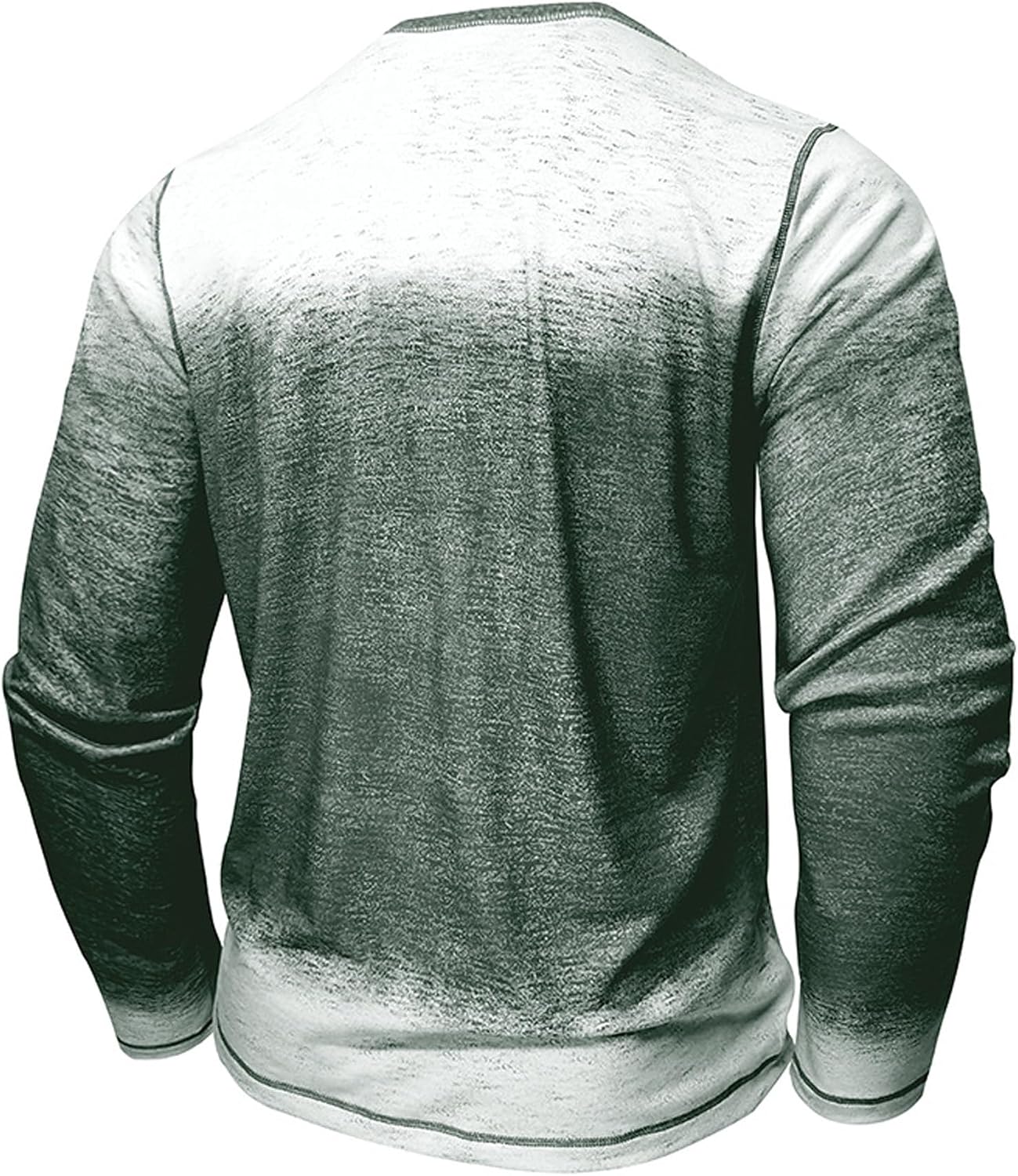Nuofengkudu Mens Henley Shirts Long Sleeve Color Block T Shirt Casual Vintage Tee Button Pullover Shirts Tops