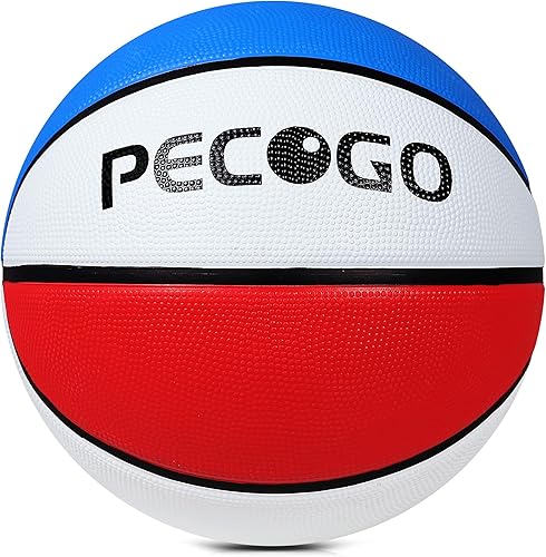 Miniatura 10 de Balón de baloncesto de goma oficial para interiores y exteriores, para hombres, tamaño 3/4/5/6/7 para niños, jóvenes, adolescentes, niños y niñas,