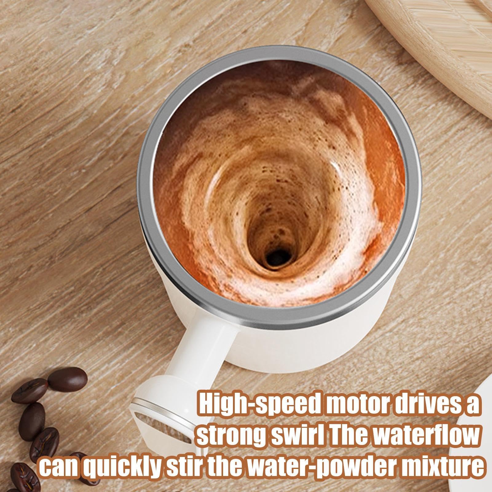 Electric Mixing Mug - seelf-stirring Coffee Mug | Electric seelf Stirring Mug | seelf Stirring Mug With Lid | Automatic Stirring Coffee Mug | Digital Display Design Coffee Cup For Coffee Milk Cocoa