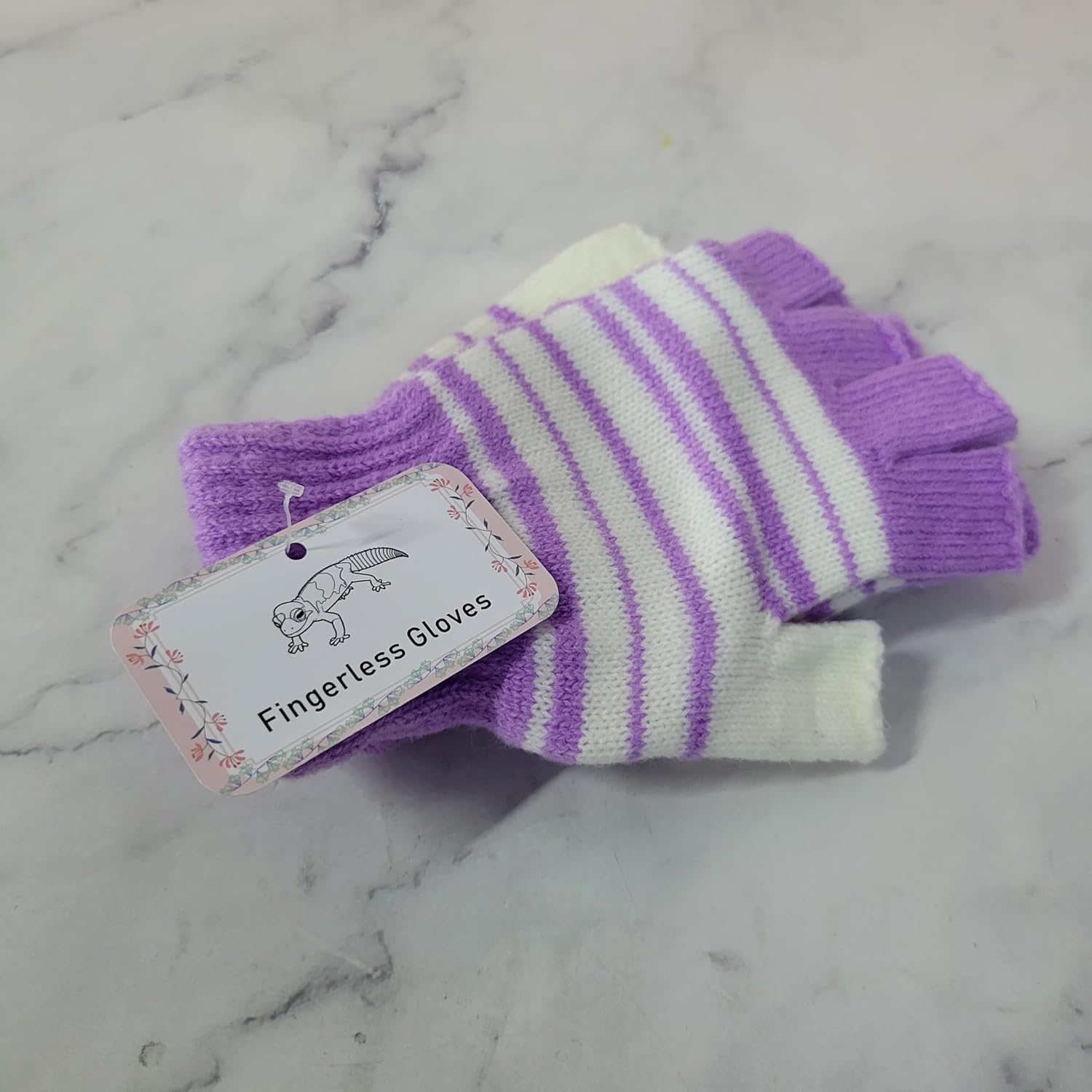 Fingerless gloves – Soft Knit Half Finger Gloves with Thumb Hole