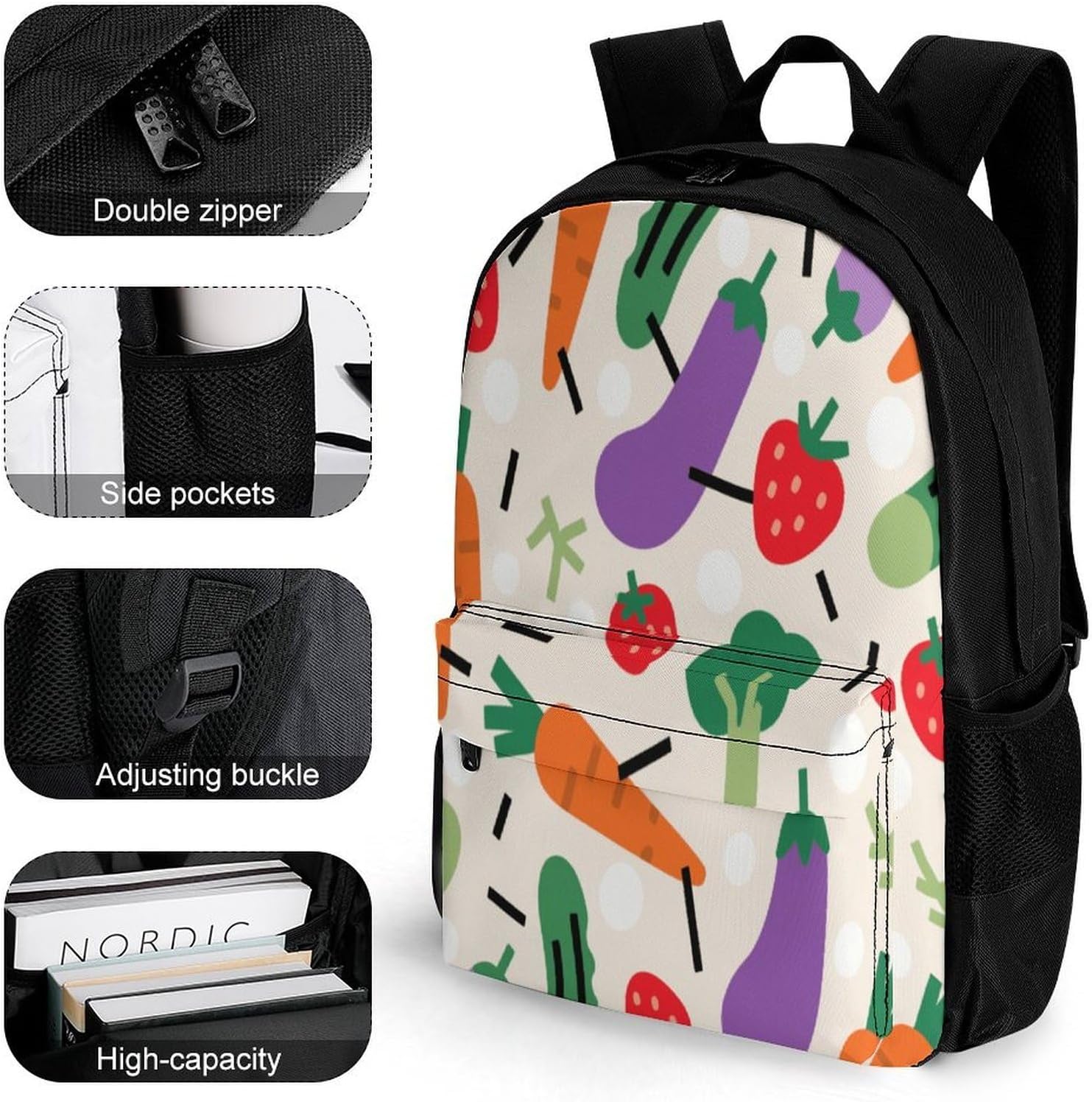 Irregular Pattern Backpack Daypack Travel Backpack | Lightweight Casual Laptop Backpack for Women Men Aesthetic Travel Bag for Weekender Business Hiking Outdoor