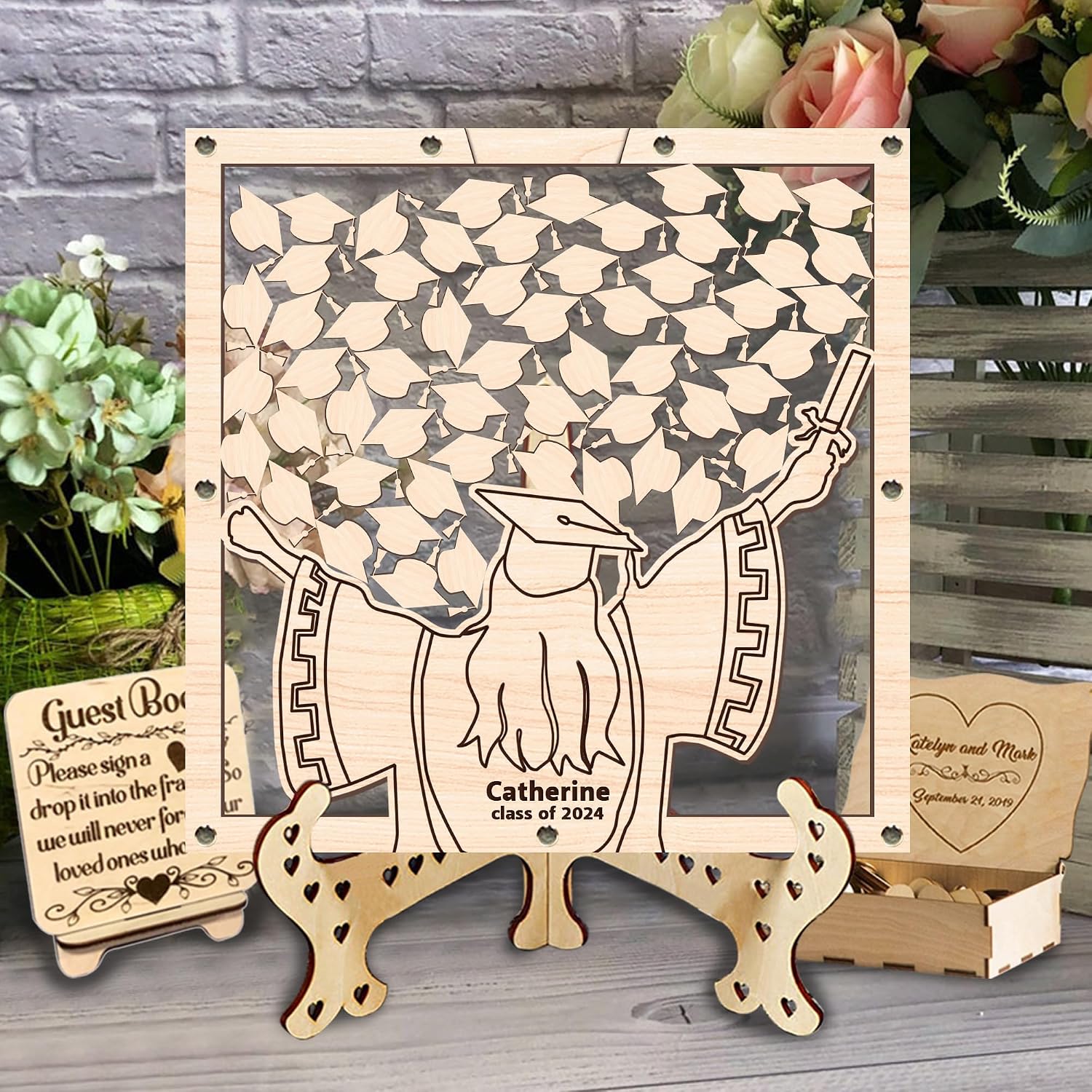 Drop Top Frame Amazon.com: Personalized Graduation Guest Book Alternative, Custom ...