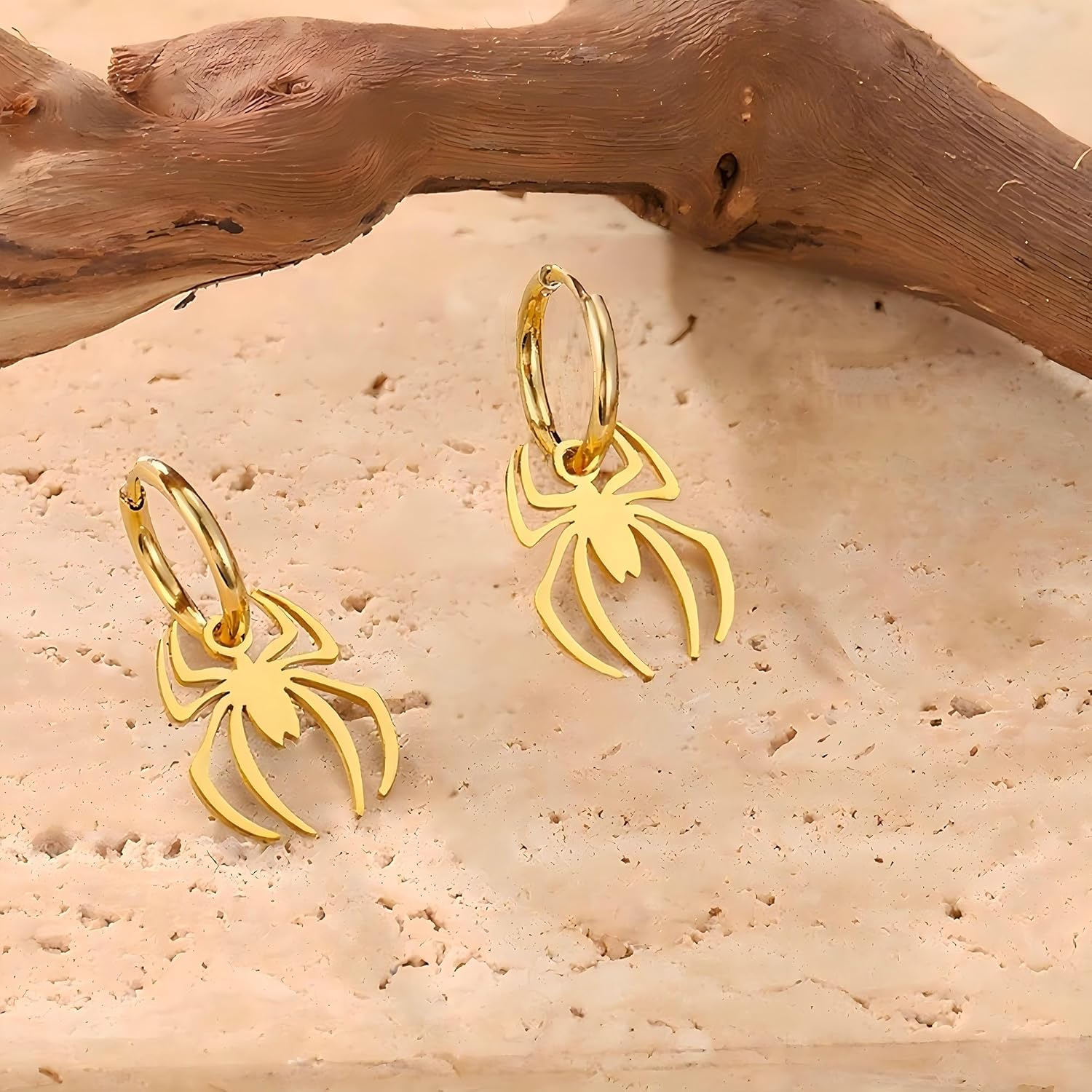 Halloween Spider Earrings for Women Gothic Hoop Earrings Stainless Steel Punk Spider Earring Costume Cosplay Party Supplies Jewelry Gift - Image 5