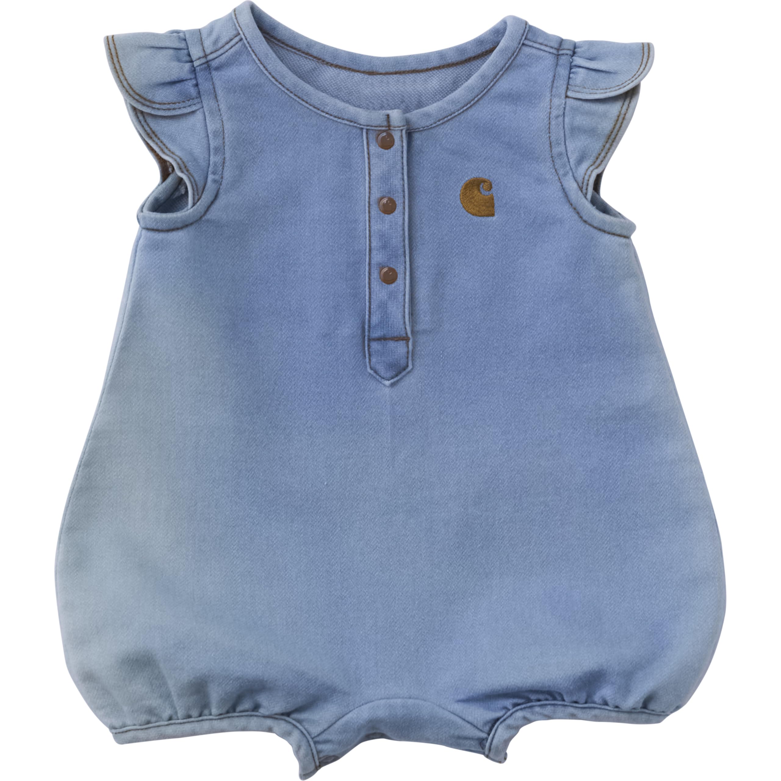 Carhartt Baby Girls Flutter Sleeve Romper