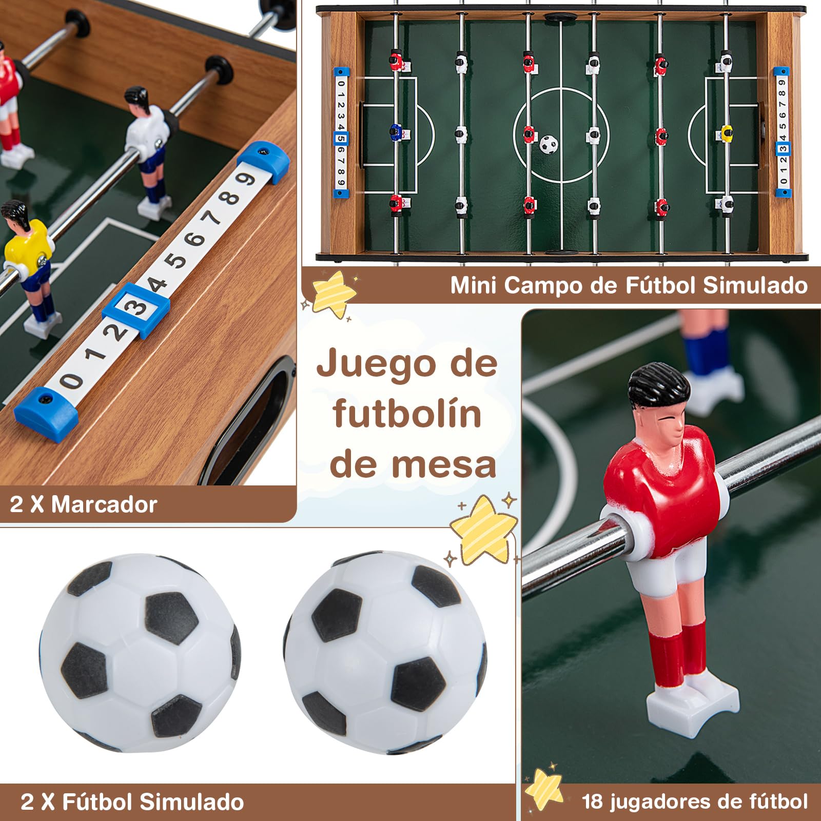 COSTWAY Mesa de Futbolín