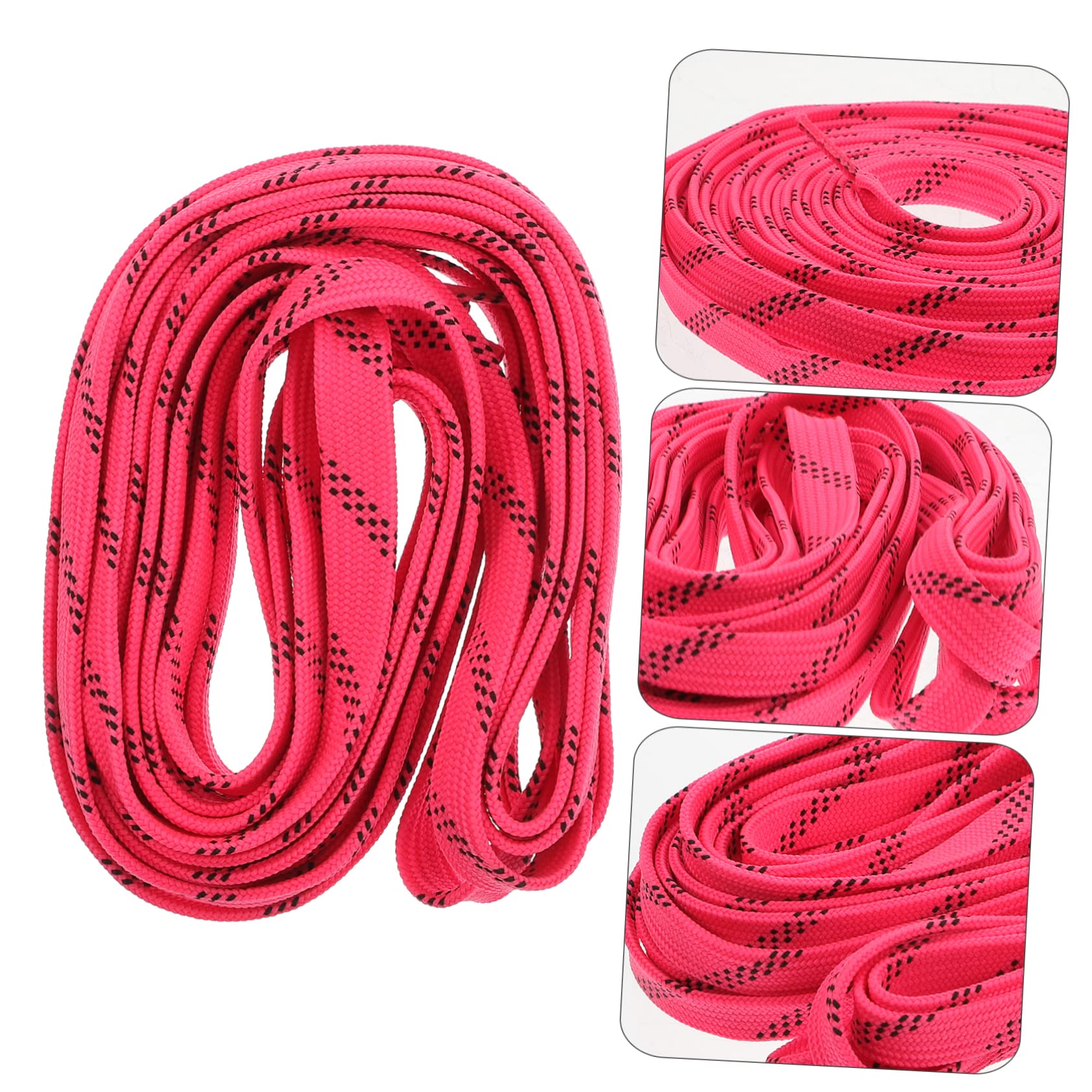 GAROZATION 1 Pair Polyester Roller Skate Shoelaces Waxed Laces for Skating Ice Skates Laces (flat Shoelace)
