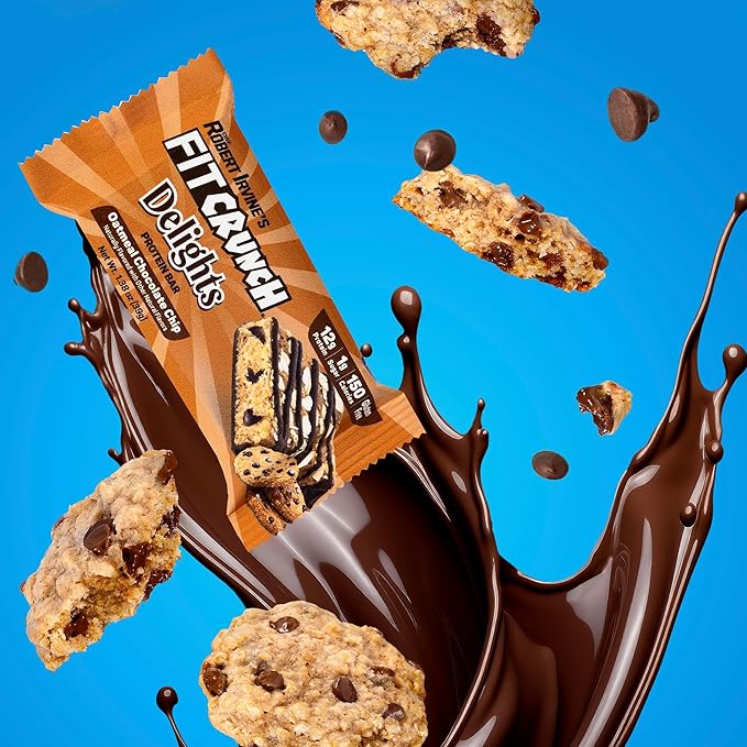 FITCRUNCH Delights Protein Bar Avena Chispas Chocolate 8 Unidades miniatura 4