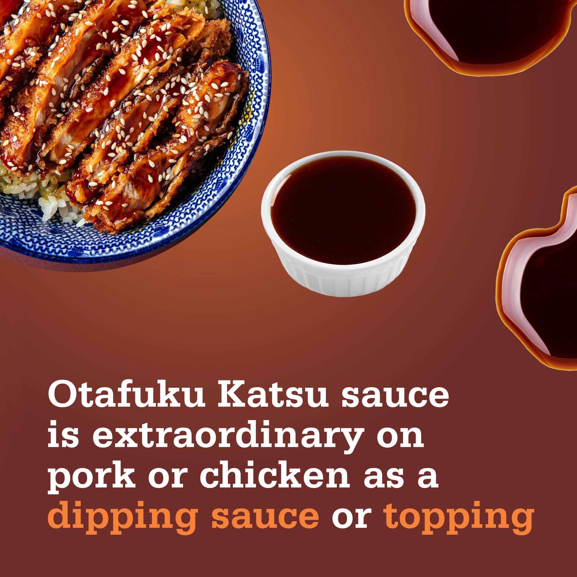 Otafuku Tonkatsu Sauce for Japanese Pork Cutlets, Restaurant Bulk Size 77.9 Oz (1/2 Gallon)