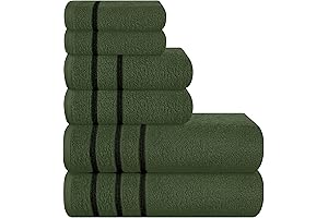 MyOwn Olive Green 6 Pack Cotton Towel Set