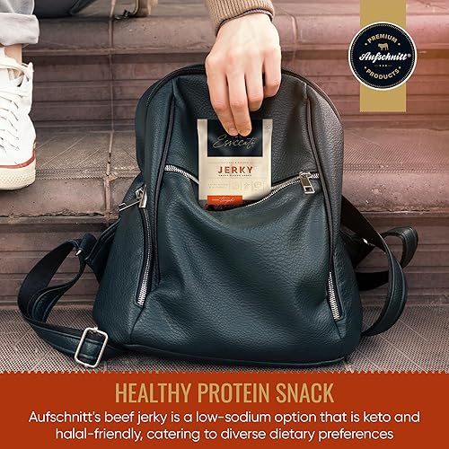 Miniatura 7 de Aufschnitt Essicata - Carne seca extra tierna, alimentada con pasto, baja en sodio, certificada Kosher, apta para Halal y Keto, paquete de 5,