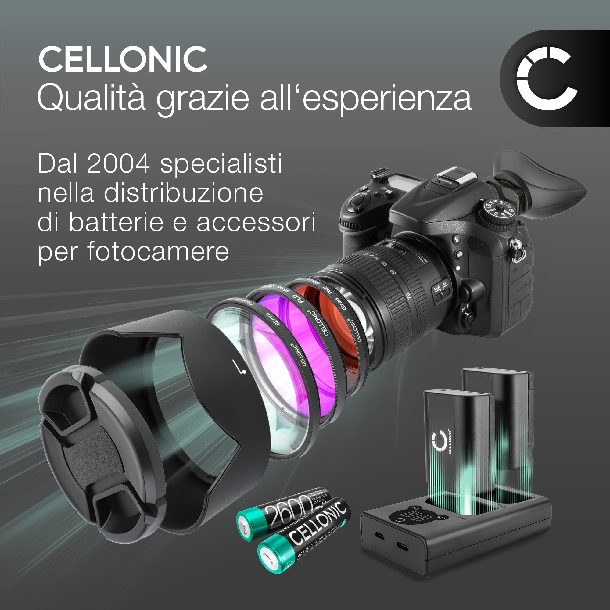 CELLONIC Caricabatteria compatibile con Panasonic DMW-BLG10E, DC-G110V | 1m, 100-240V per Panasonic DMW-BLG10E, Lumix DC-TZ90, Lumix DMC-GX80, DMW-BLG10 per Leica BP-DC15, D-LUX 7, BP-DC15-E, D-LUX