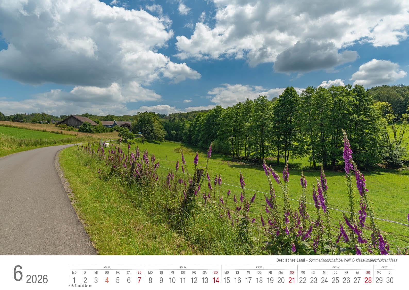 Wermelskirchen 2026 Bildkalender A3 Spiralbindung