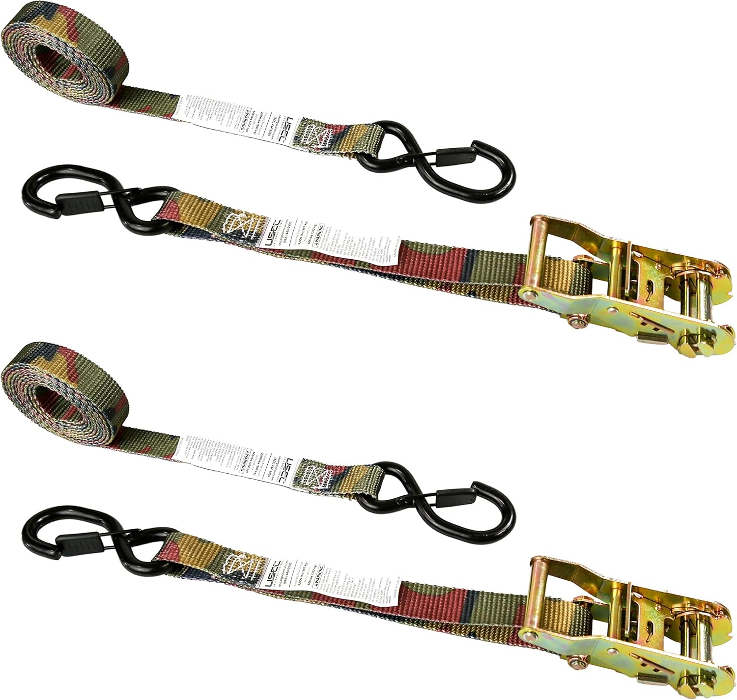 Ratchet Straps 1"x8 Ft 2-Pack – Camo S Hook Tree Stand