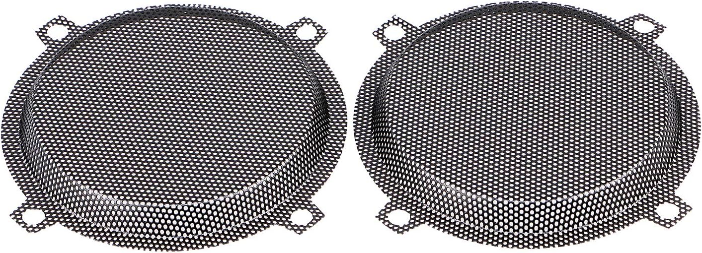 XUANZIN XZN 5.25" Motorcycle Front Mesh Speaker Grills Cover for Harley Touring Electra Glide Street Glide Ultra Limited 1997-2013,Black