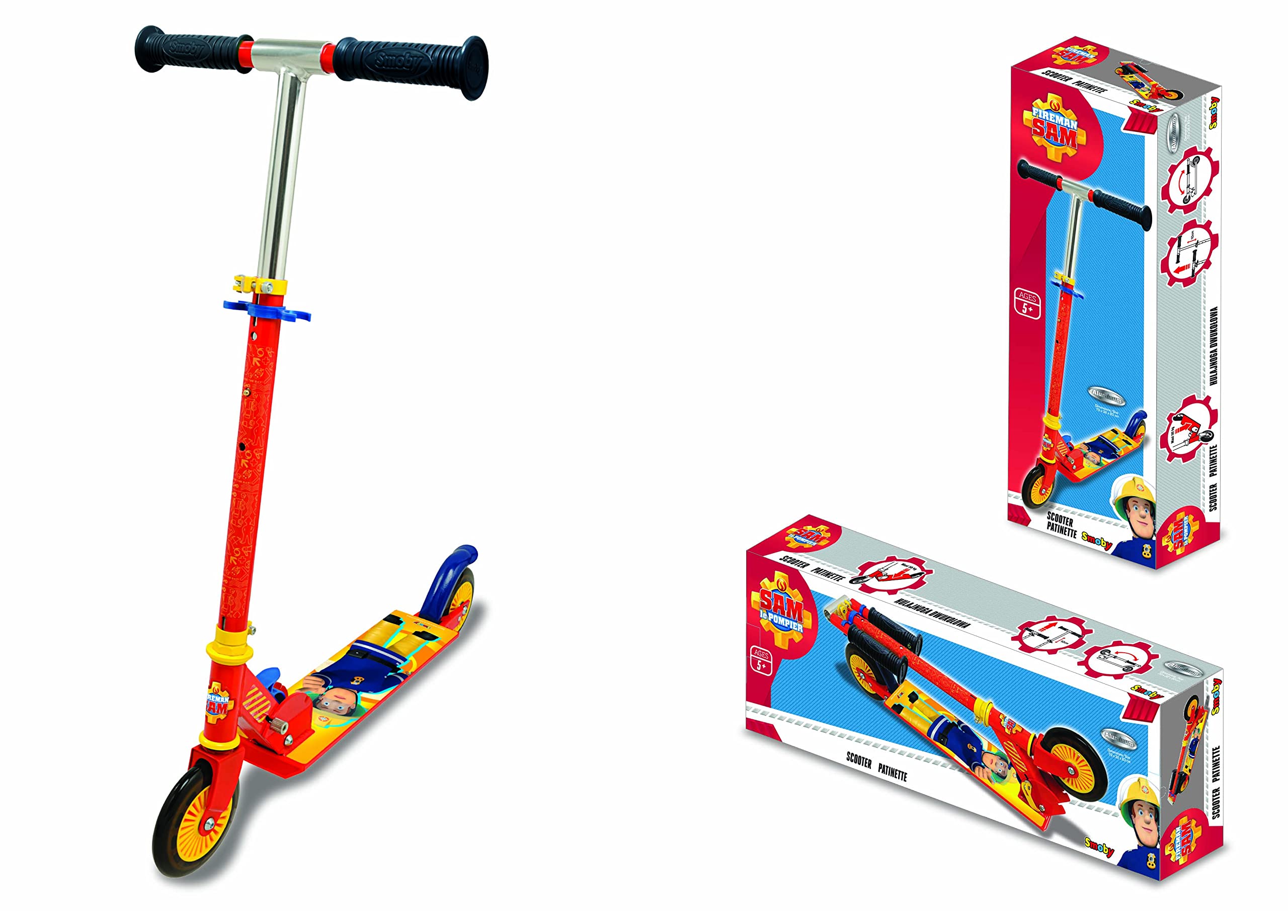Smoby, monopattino due ruote Sam il Pompiere, età + 3 anni, 7600750350