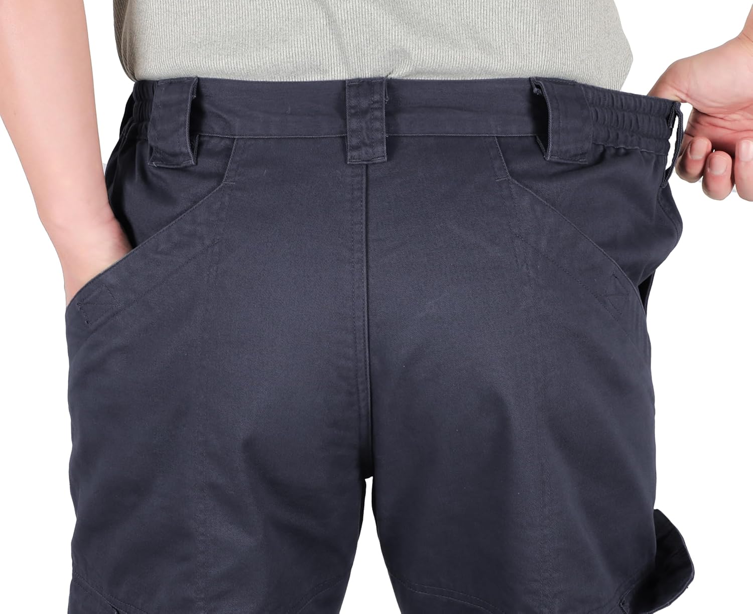 Titicaca Men's FR Cargo Pants Flame Resistant Pants Lightweight 7.5oz 100% Cotton Fire Retardant Elastic Waist Pants - Image 7