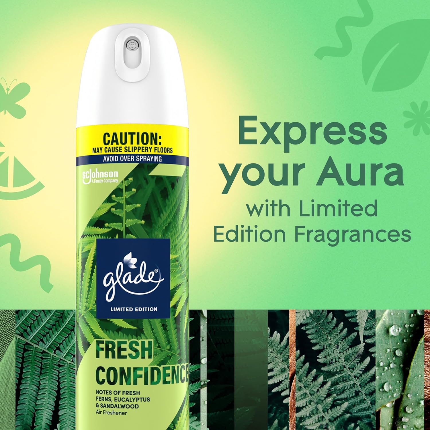 Glade Air Freshener Room Spray, Fresh Confidence, 8.3 oz, 6 Count