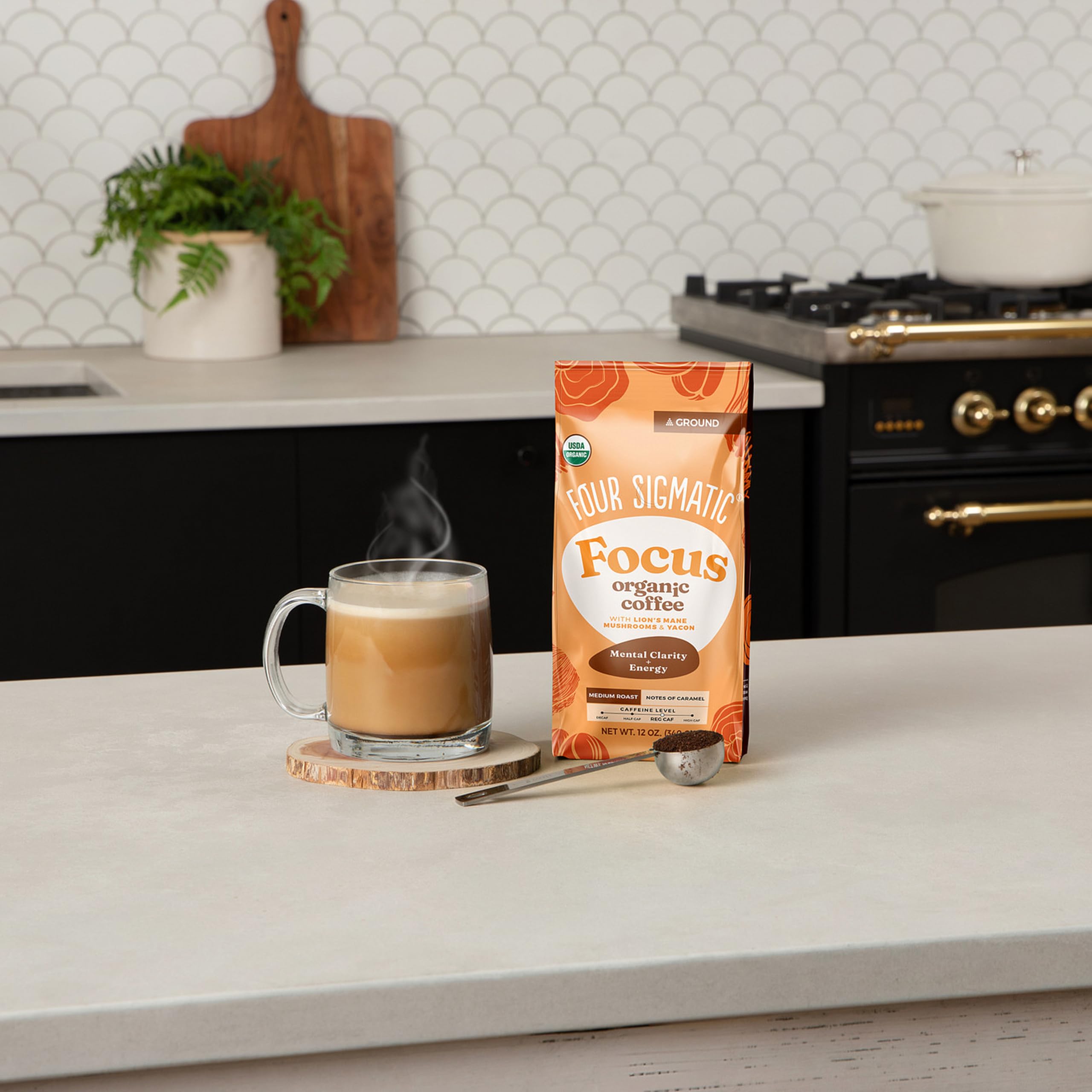 Four Sigmatic Focus Ground Coffee | Organic Ground Coffee with