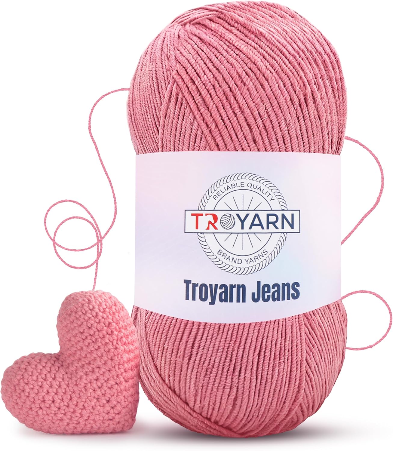 Red Heart - 60% Cotton 40% Acrylic Crochet Yarn (Bulk - 5 Skien) - Soft Yellow Fine/Sport Weight, Ideal for Amigurumi Dolls & Baby Garments