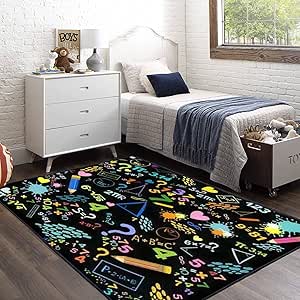 Amazon.com: Mathematics Education School Math Formulas Area Rugs for ...