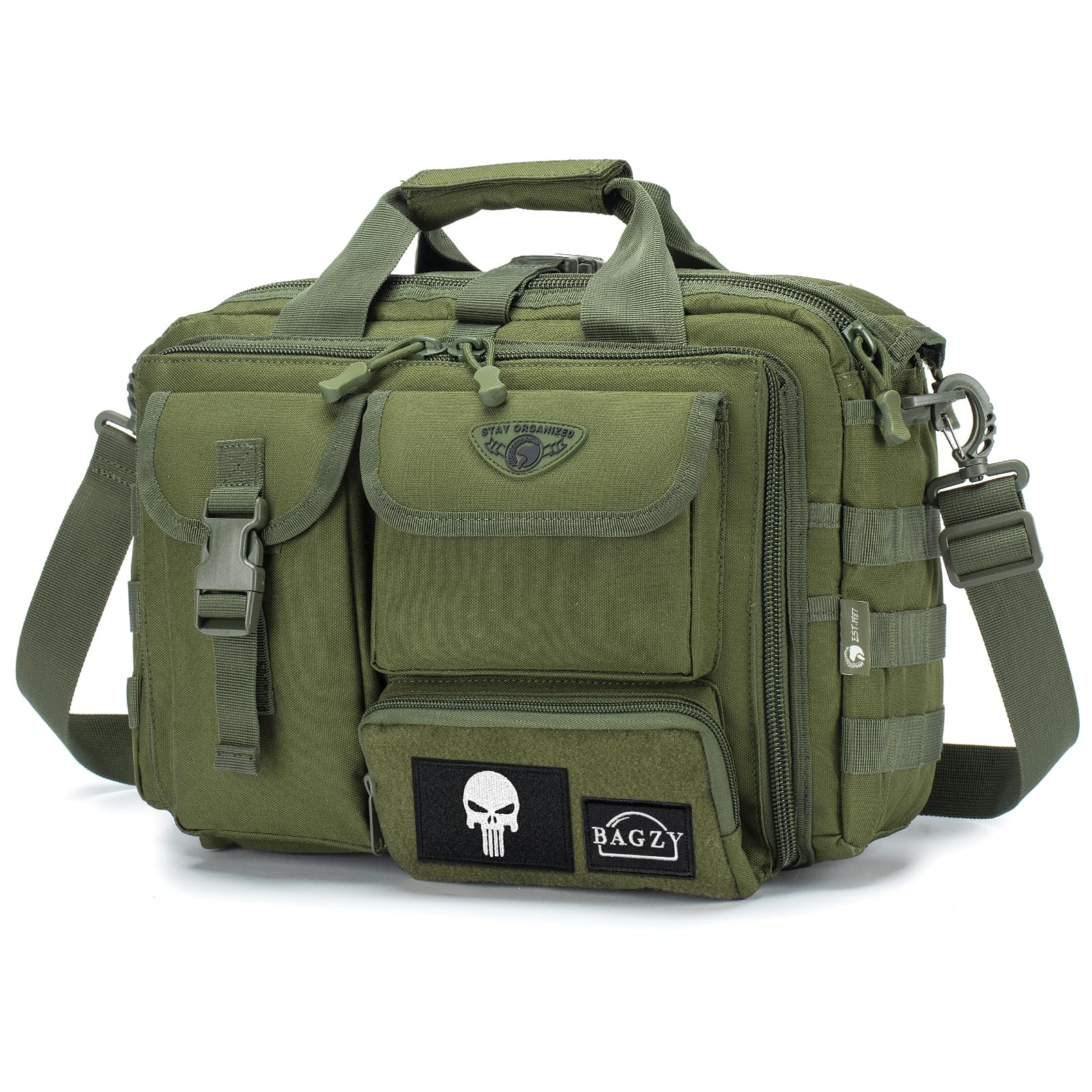 BAGZY Multifunktional Taktische Tasche Arbeitstasche Herren Militär Umhängetasche 15,6 Zoll Laptoptasche Pilotentasche Bundeswehr Aktentasche Schultasche Kamera