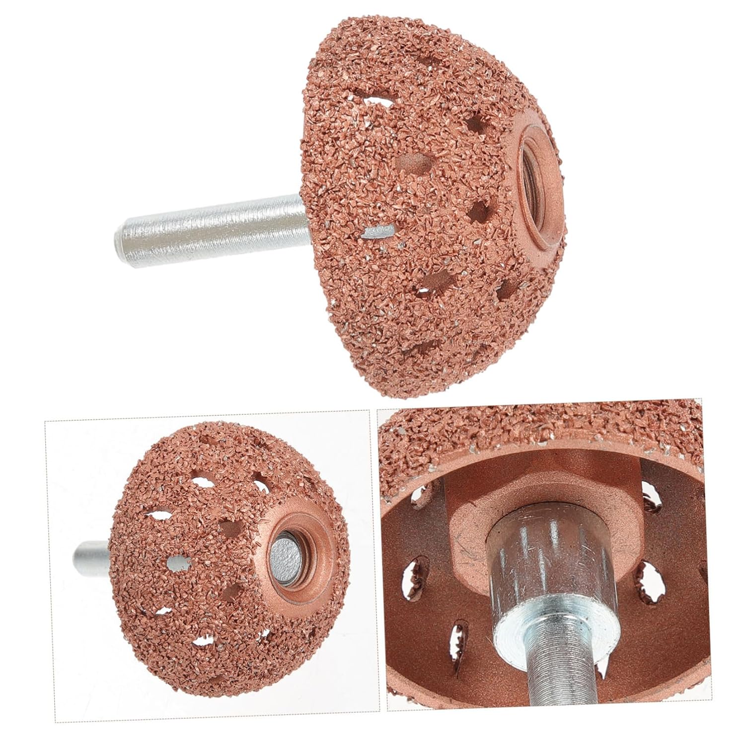 Gatuida 3pcs Auto Tire Grinding with Linking Rod Professional Buffing Wheel for Tire Repair Fast Polishing Tungsten Compact for Auto Repair Shops
