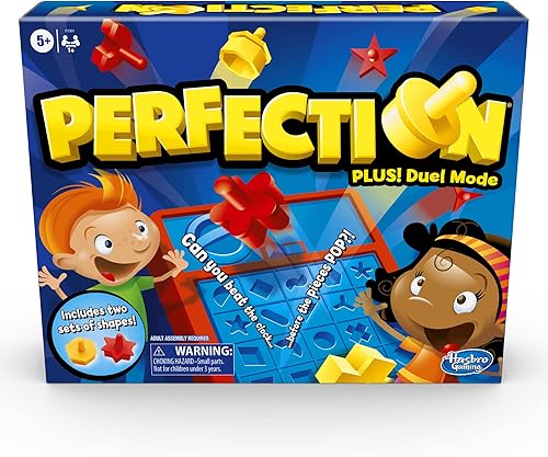 Perfection Game Plus - Modo de duelo para 2 jugadores formas y piezas a partir de 5 años exclusivo de Tienda