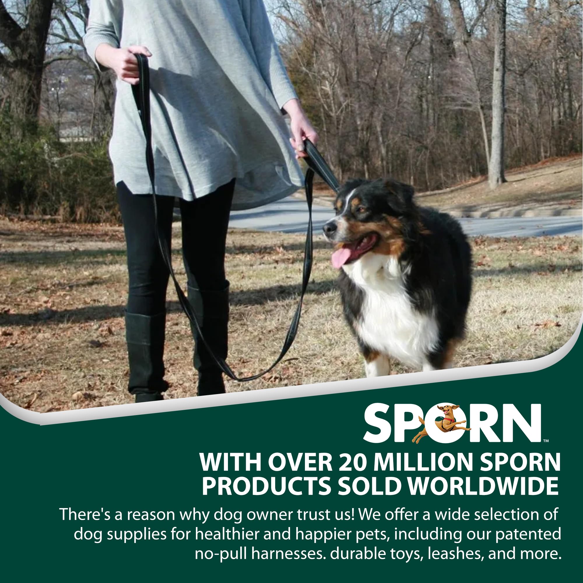 Sporn Sling-to-Belt – Pochette de dressage pour chien, sac à friandises respirant à double couture, sac banane pour la marche, la randonnée et la course à pied, supporte plus de 200 kg, noir
