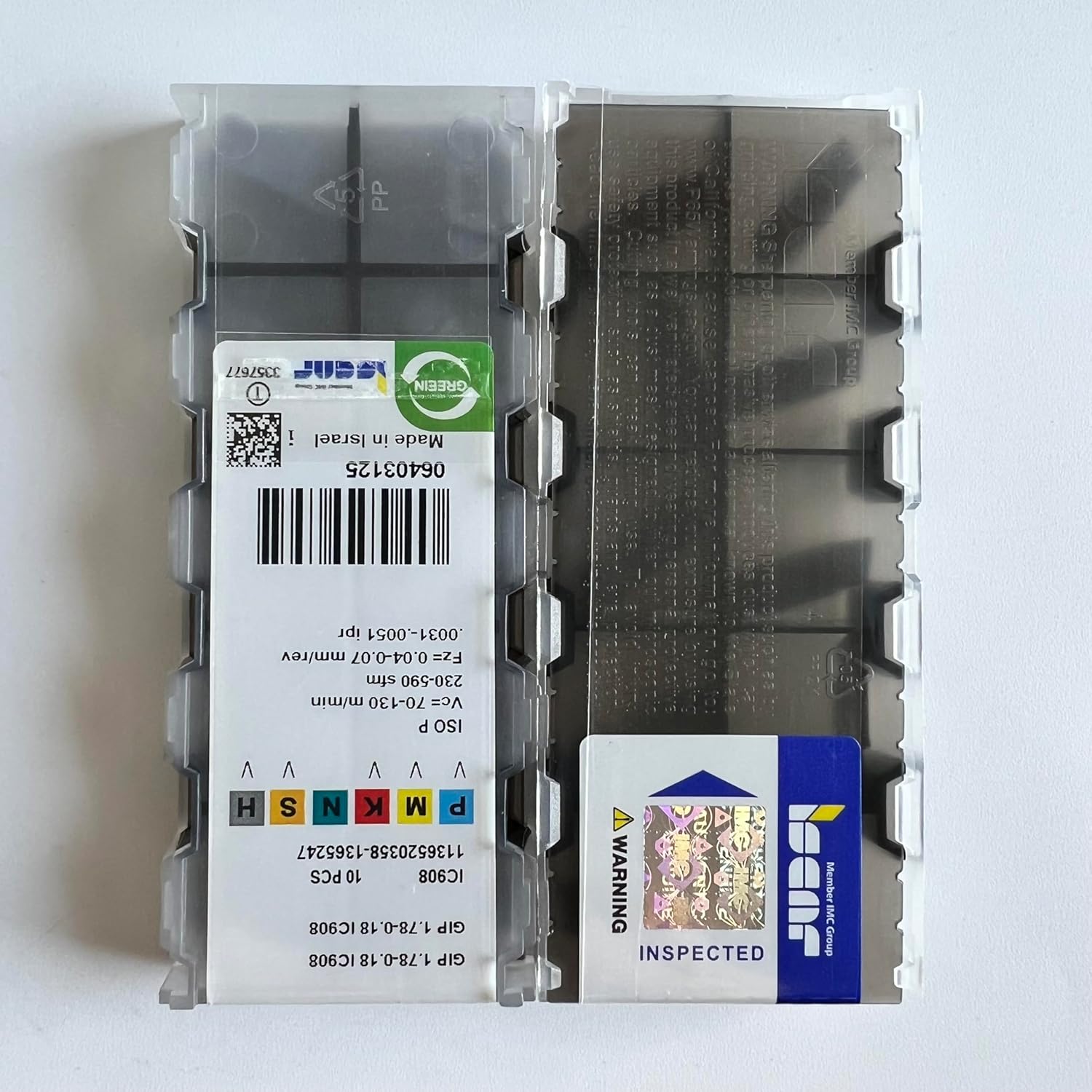 GIP1.78-0.18 IC908 Carbide Blades Pack of 10