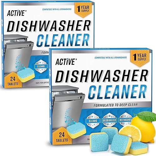 Dishwasher Cleaner Deodorizer Tablets 48 Pack Deep