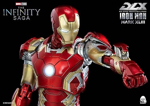 Miniatura 8 de threezero Avengers Infinity Saga: Iron Man MK43 - Figura coleccionable DLX a escala 1:12