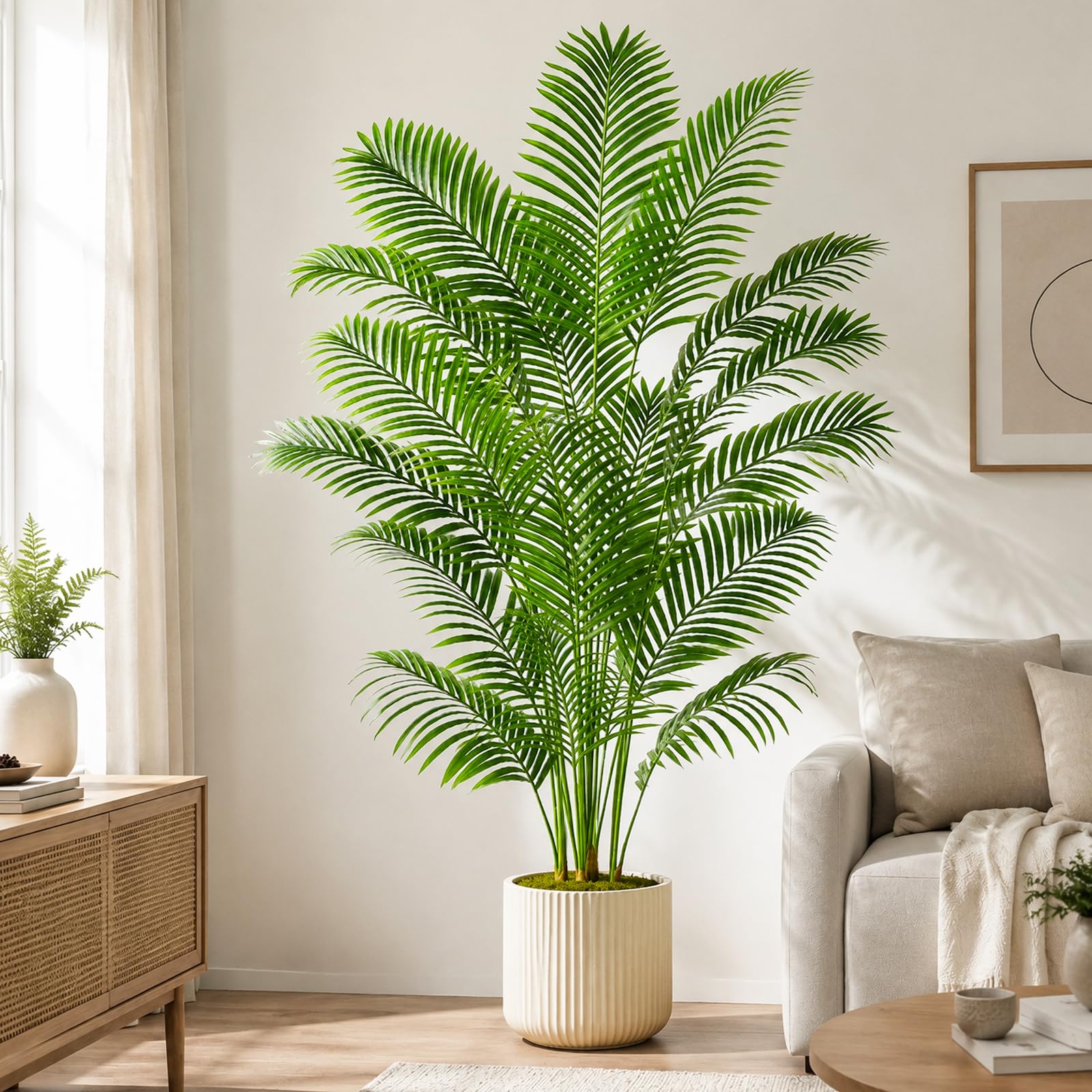 FSOHOI 6FT Artificial Palm Tree with 18 leaves