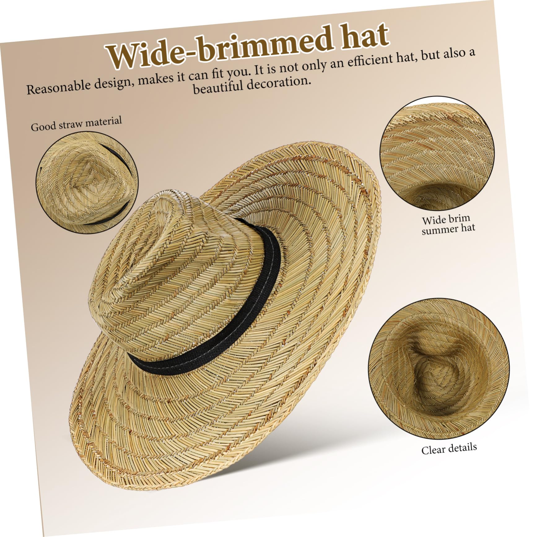 Beaupretty Cappello per Visiera Larga UV Accessorio per attività e Vacanze