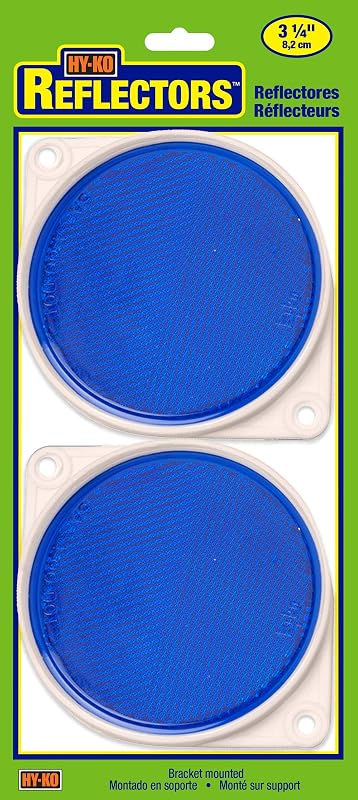Reflectores con tarjeta Hy-Ko, marcadores reflectantes de luz de alta visibilidad para entradas, buzones de correo, botes de basura y más, herramientas de seguridad de conducción nocturna para el hogar