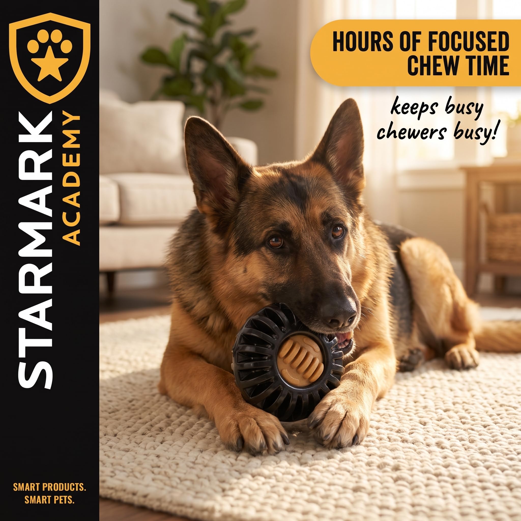 STARMARK Everlasting Treat Wheeler Jouet pour Chien Taille M